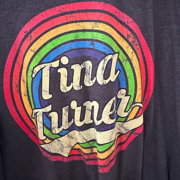 Tina Turner Dark Grey Unisex T-Shirt No Tag but fits like a 3XL - Picture 1 of 4